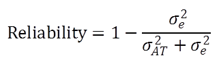 Equation for reliability